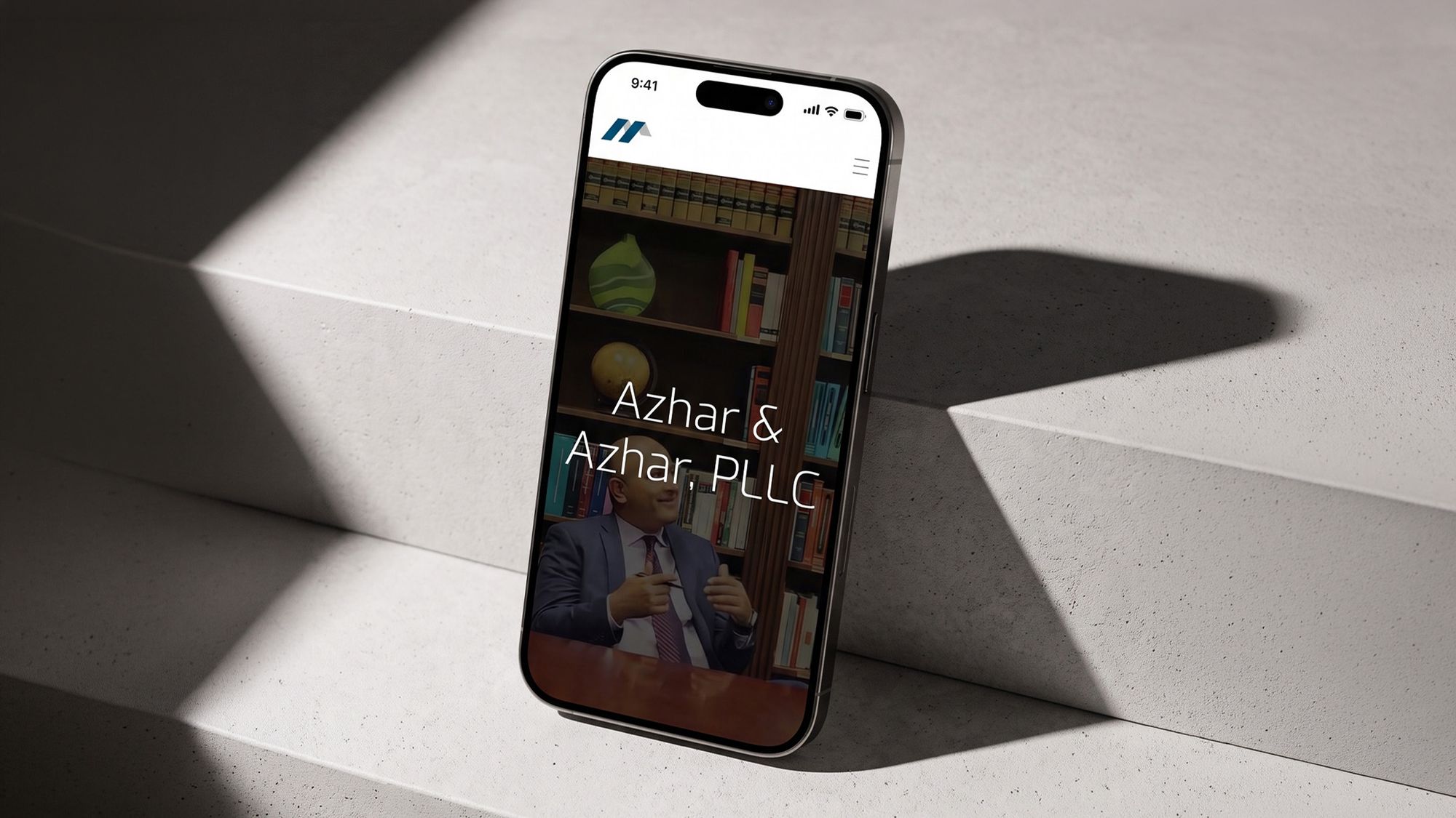 Azhar Law Firm brand identity and website