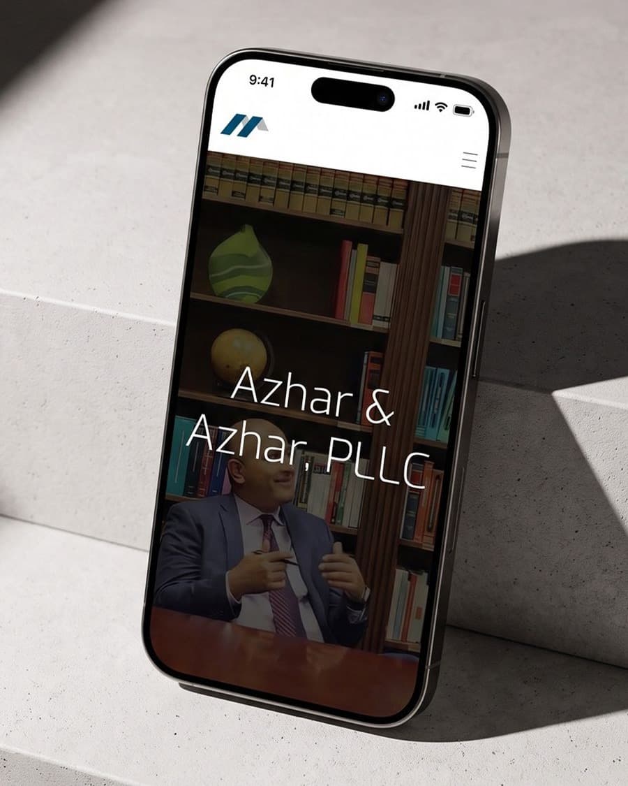 Azhar Law Firm brand identity and website