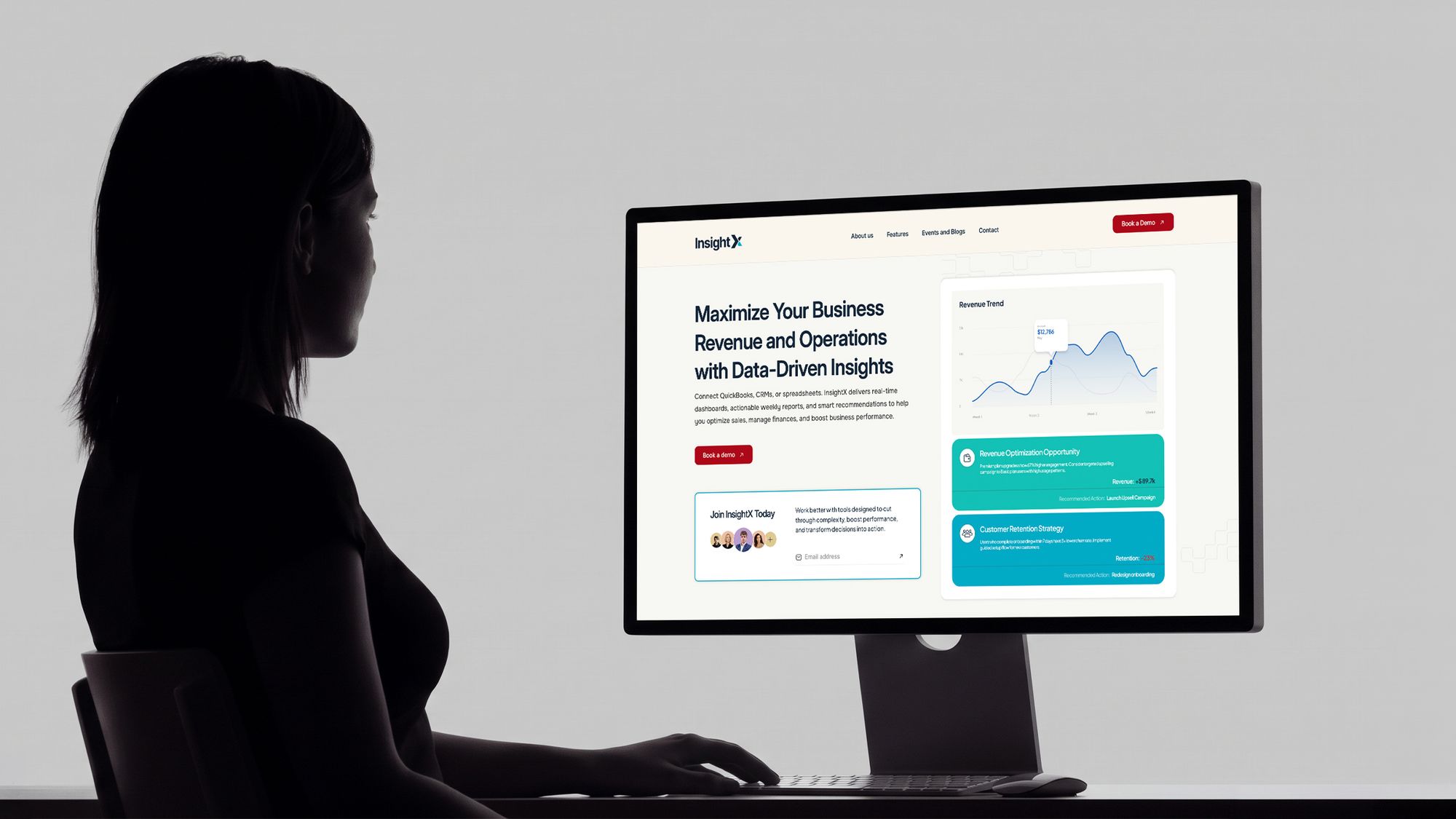 Insight X brand and analytics dashboard designed by Clarieo